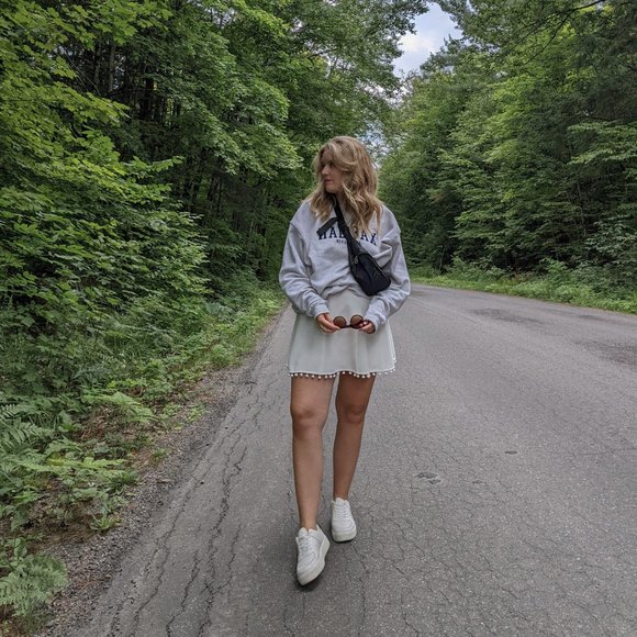 Club Monaco Pom Pom Mini Skirt - Picture 2 of 8